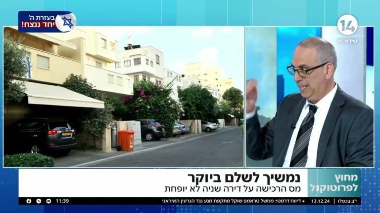 מה המשמעות של מס רכישה למשקיעים בגובה 8% עד שנת 2026?