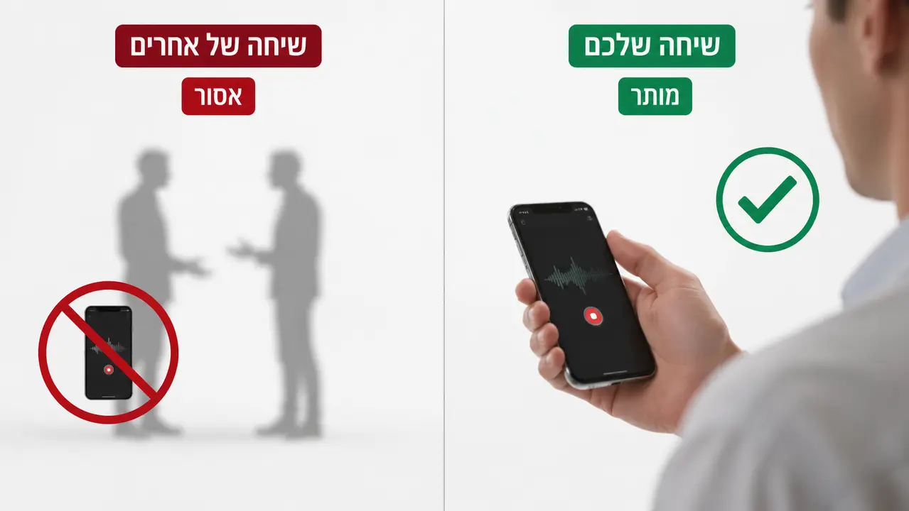 הקלטות ותיעוד: מה מותר ומה אסור