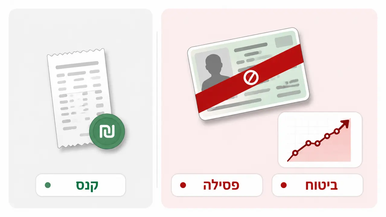 הפער בין הקנס שרואים לבין העונש שבאמת מגיע