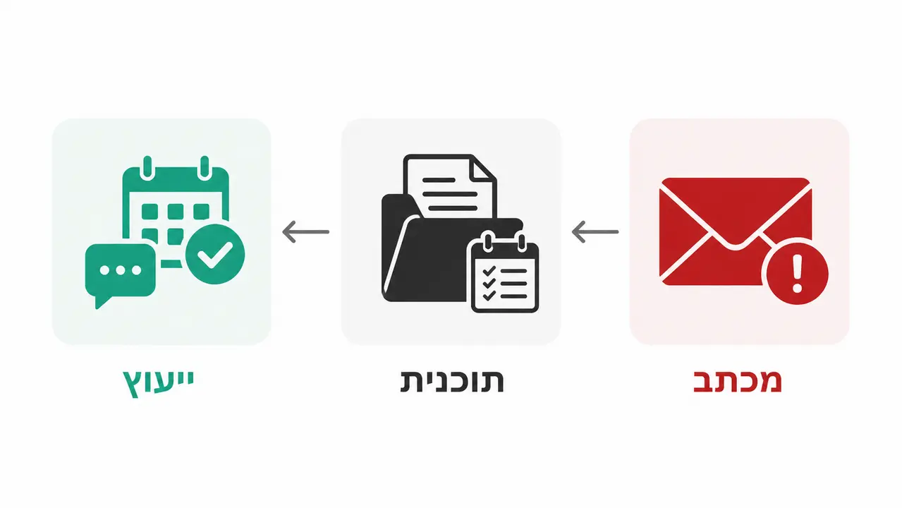 תוכנית משפטית לפני הפנייה לעורך דין